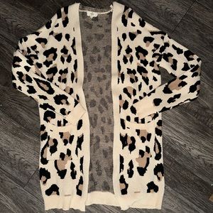 Leopard cardigan. Great condition